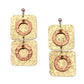 DANCE LONG Double Square Rectangular Post Dangle Earring