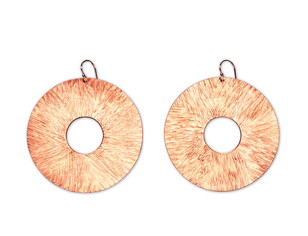 BURST LARGE Dramatic Disc Earrings explode with style from the SCULPTURAL Collection