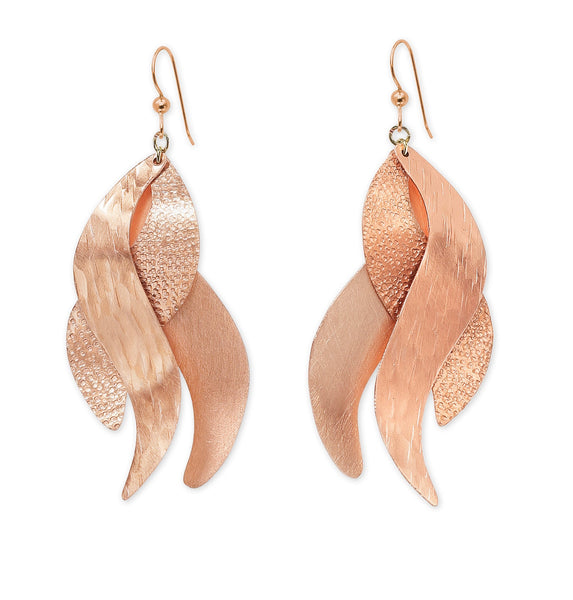 SAND - Our most popular earring! 3 piece ocean themed Modern Dangle Earring from the WATER Collection