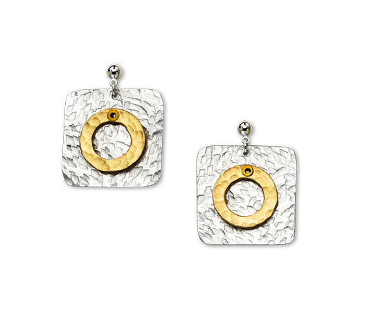 DANCE Classic Square Post Dangle Earring from the SCULPTURAL Collection