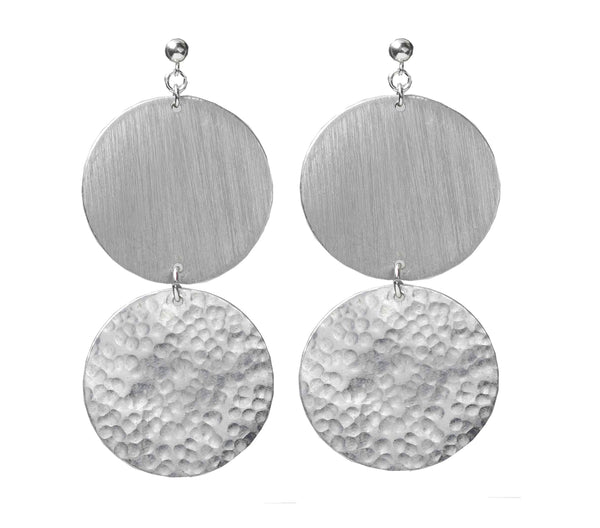 PLAY MOON Dangling Circle Earrings from the Lunar collection