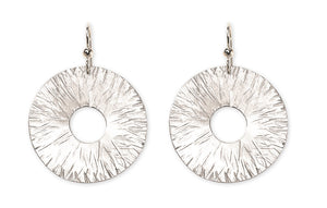 BURST Understated Disc Earrings explode with style from the SCULPTURAL Collection