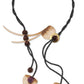 SOFIA Adjustable, Artistic Pattern Thread and Wood Necklace